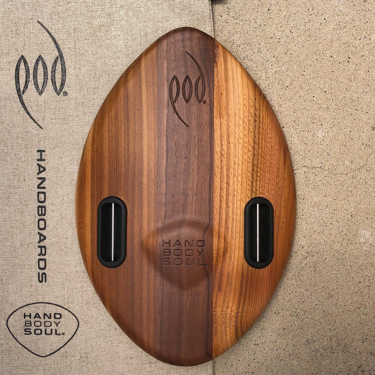 WOO 300mm 12inch Wood POD Handboards - Bodysurfing Handplane