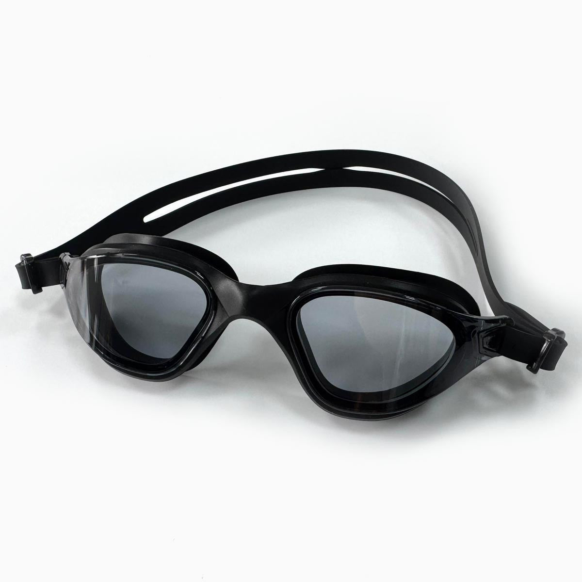 Black AquaLuxe POD® Swim Goggles Black Tint Lens