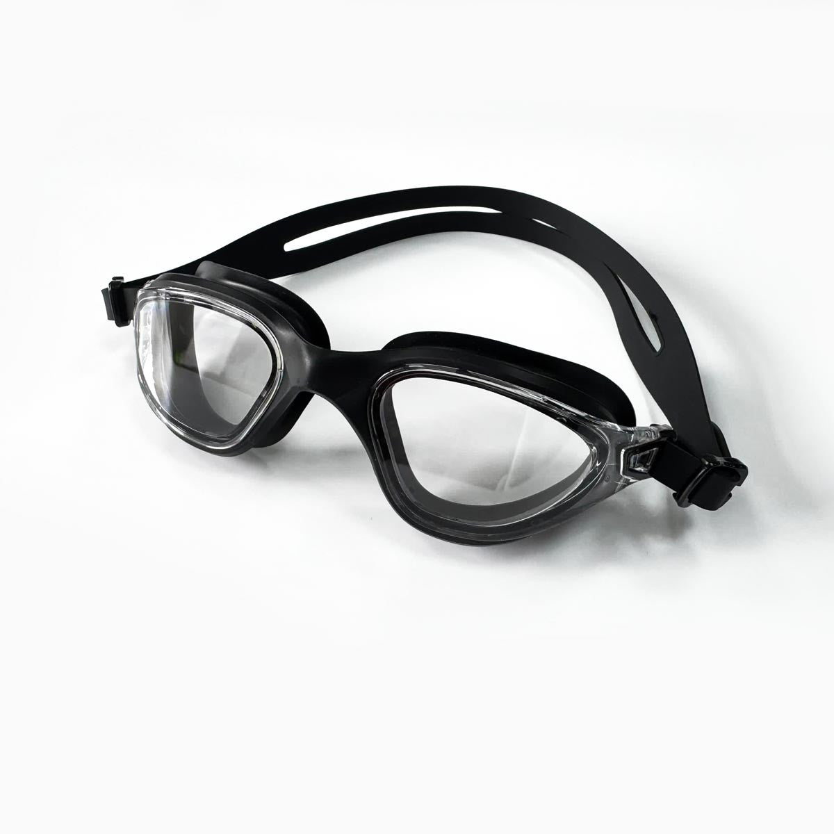 AquaLuxe Black POD® Swim Goggles Clear Tint Lens