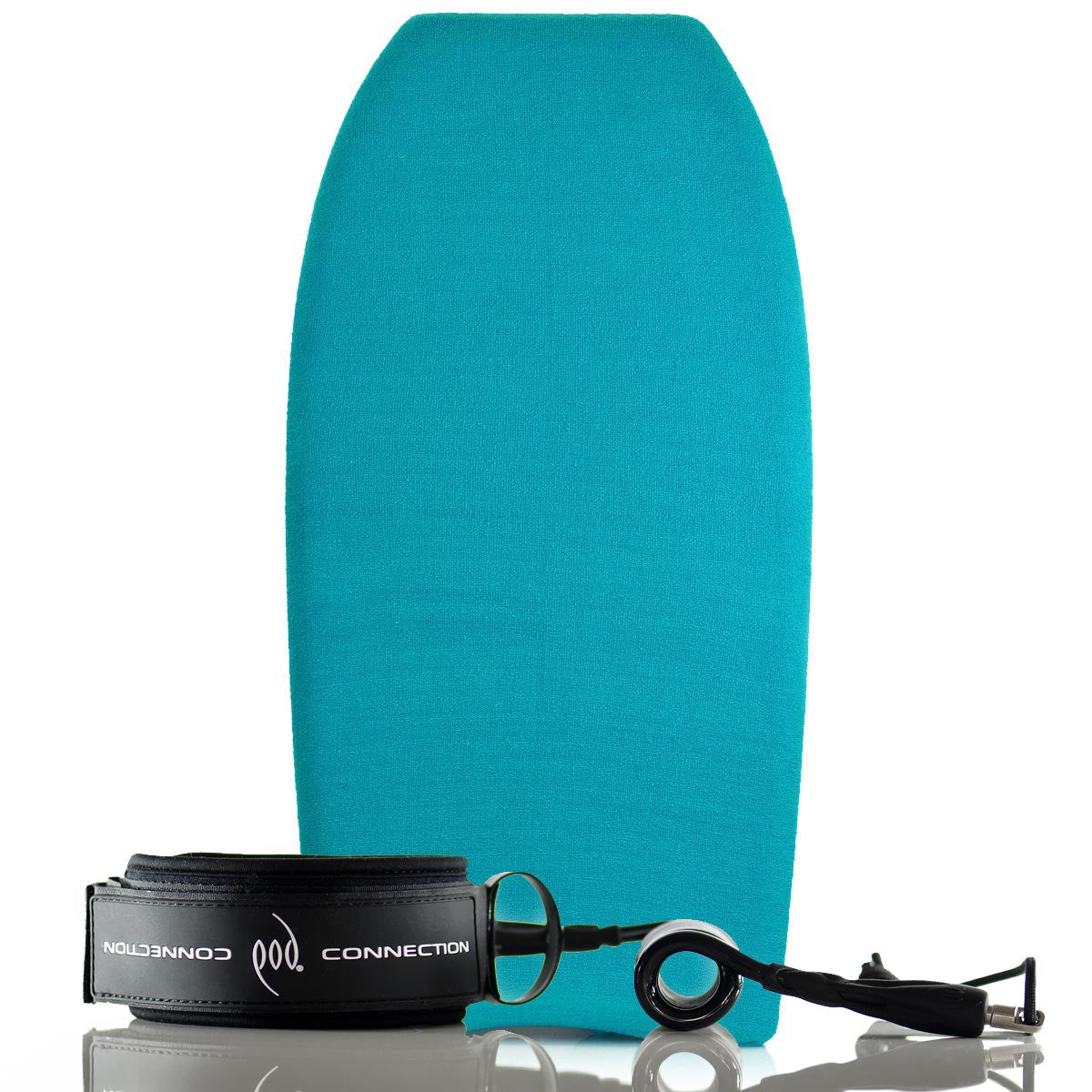 Bodyboard Stretch Cover POD Blue and Bodyboard Leash Bicep