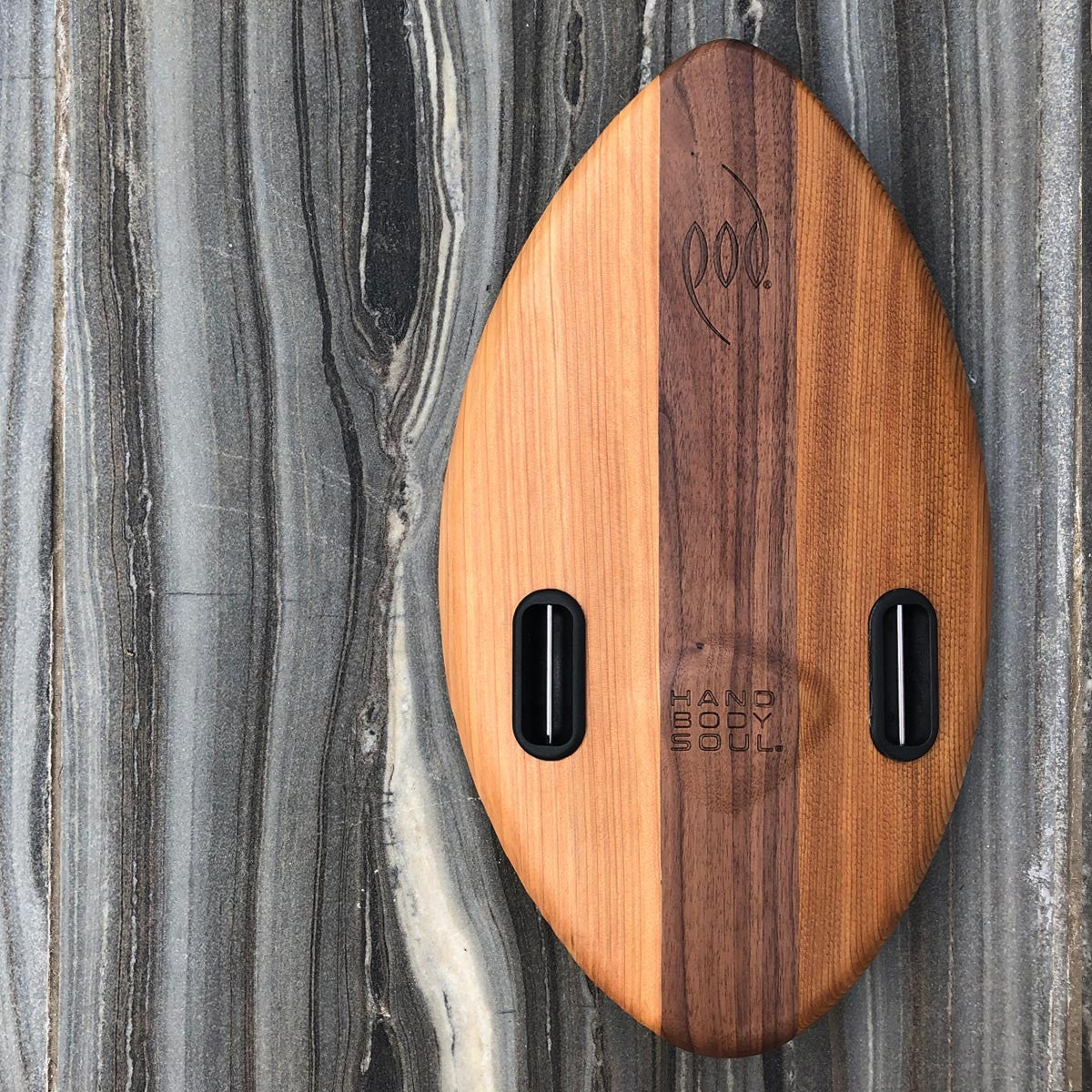 FLO 375mm 15inch Wood POD Handboards - Bodysurfing Handplane
