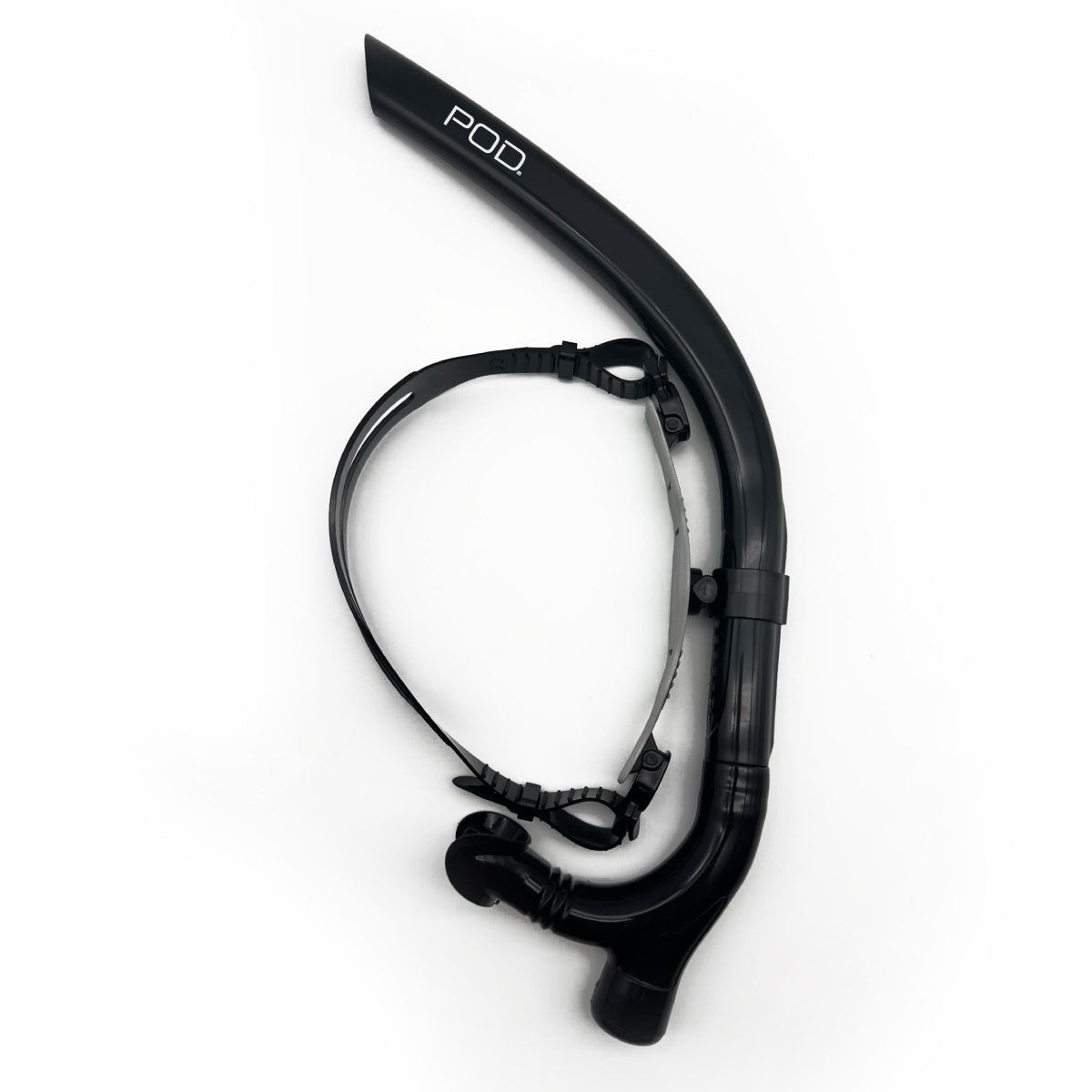 Swimmers Centre Snorkel - Swim Training Front Snorkel Black