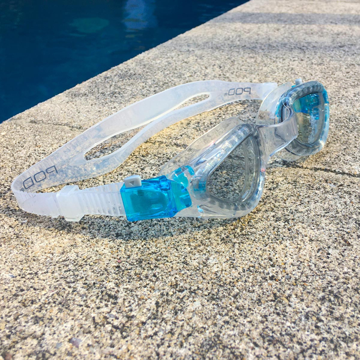 POD Tritek Adult Swim Goggles - 2 Lens Colours Clear Frame