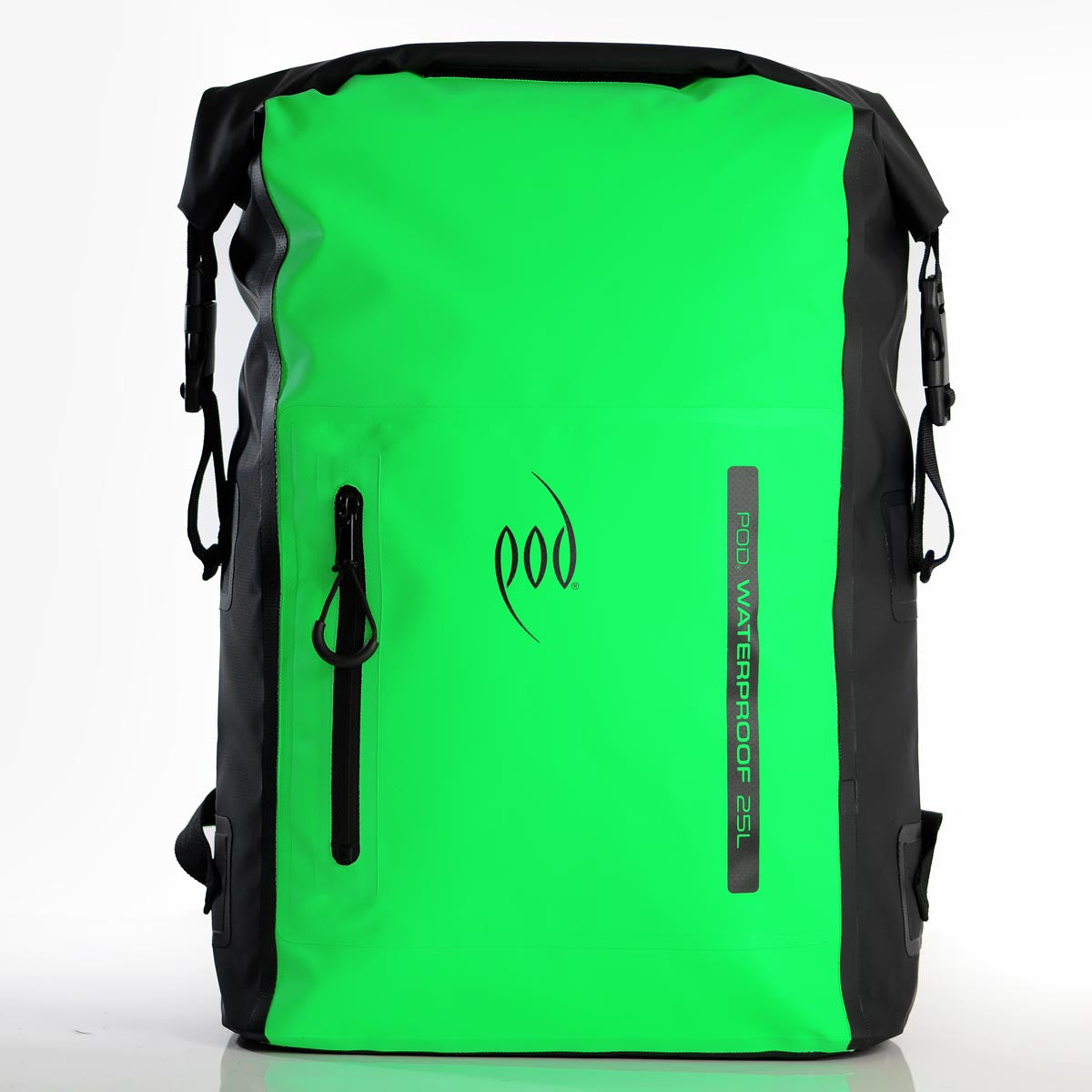 Waterproof Backpack 25L Black/Green