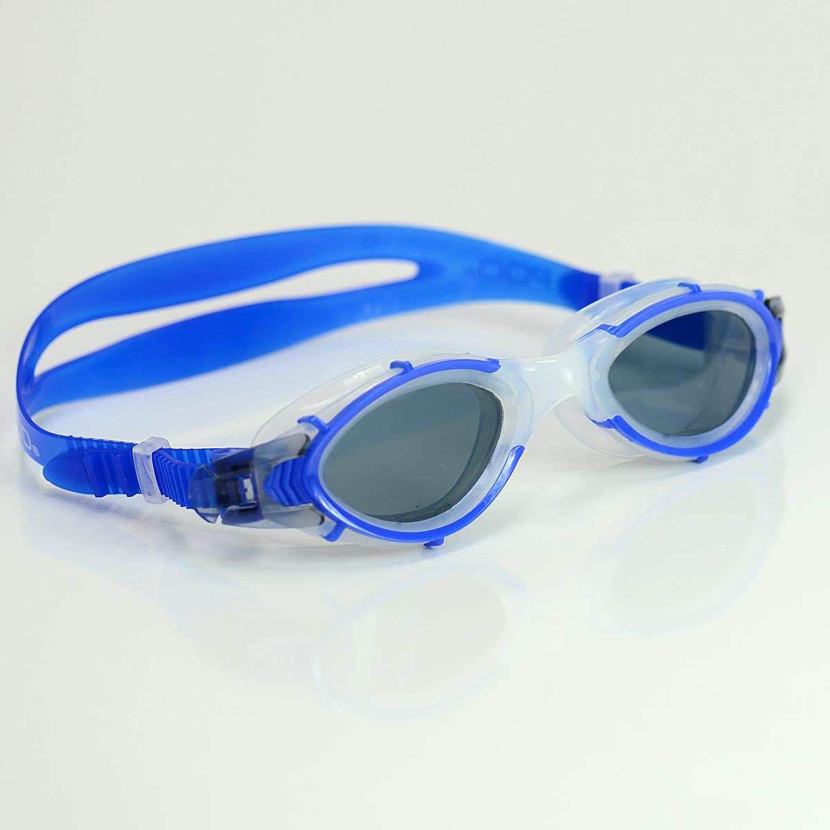 Blue POD Swim Goggles Black Tinted Lens