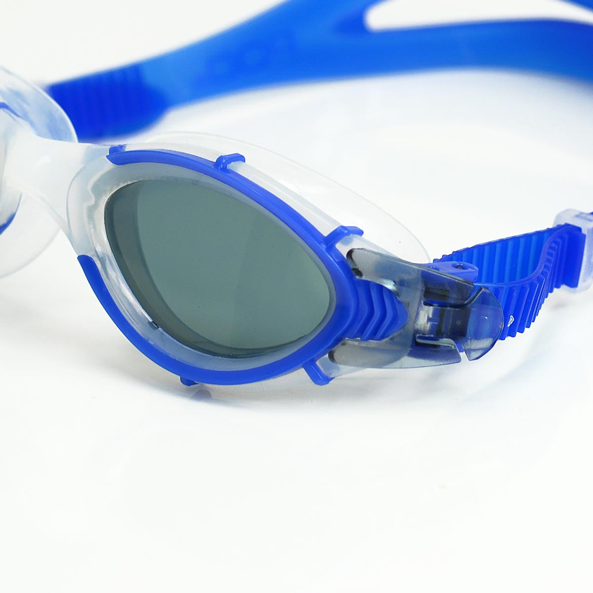Blue POD Swim Goggles Black Tinted Lens