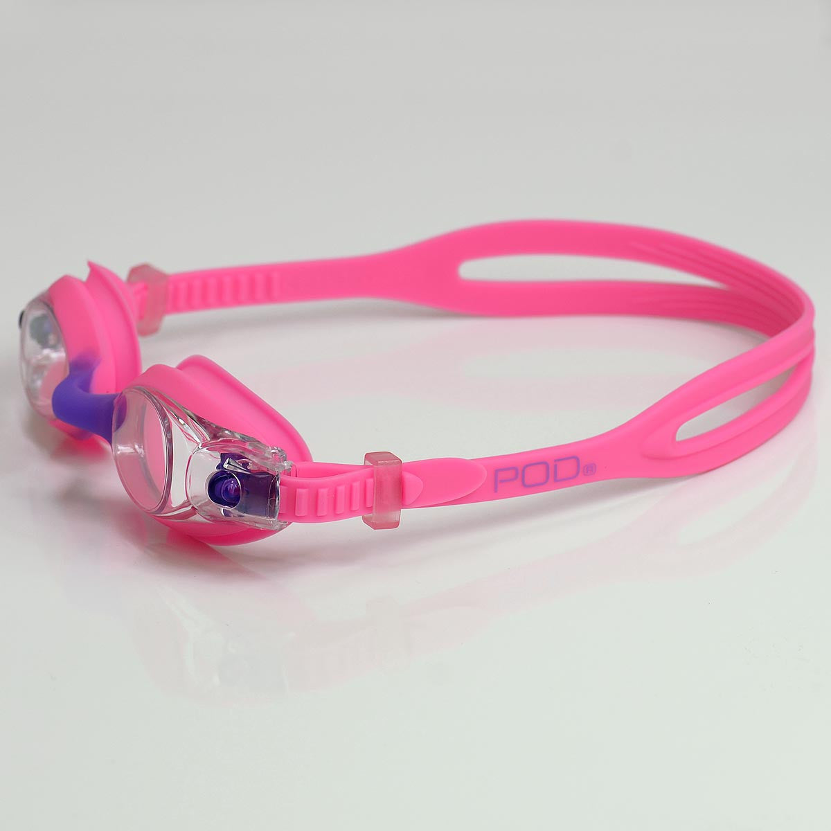 Pink / Purple with Clear Lens POD Swim Goggle