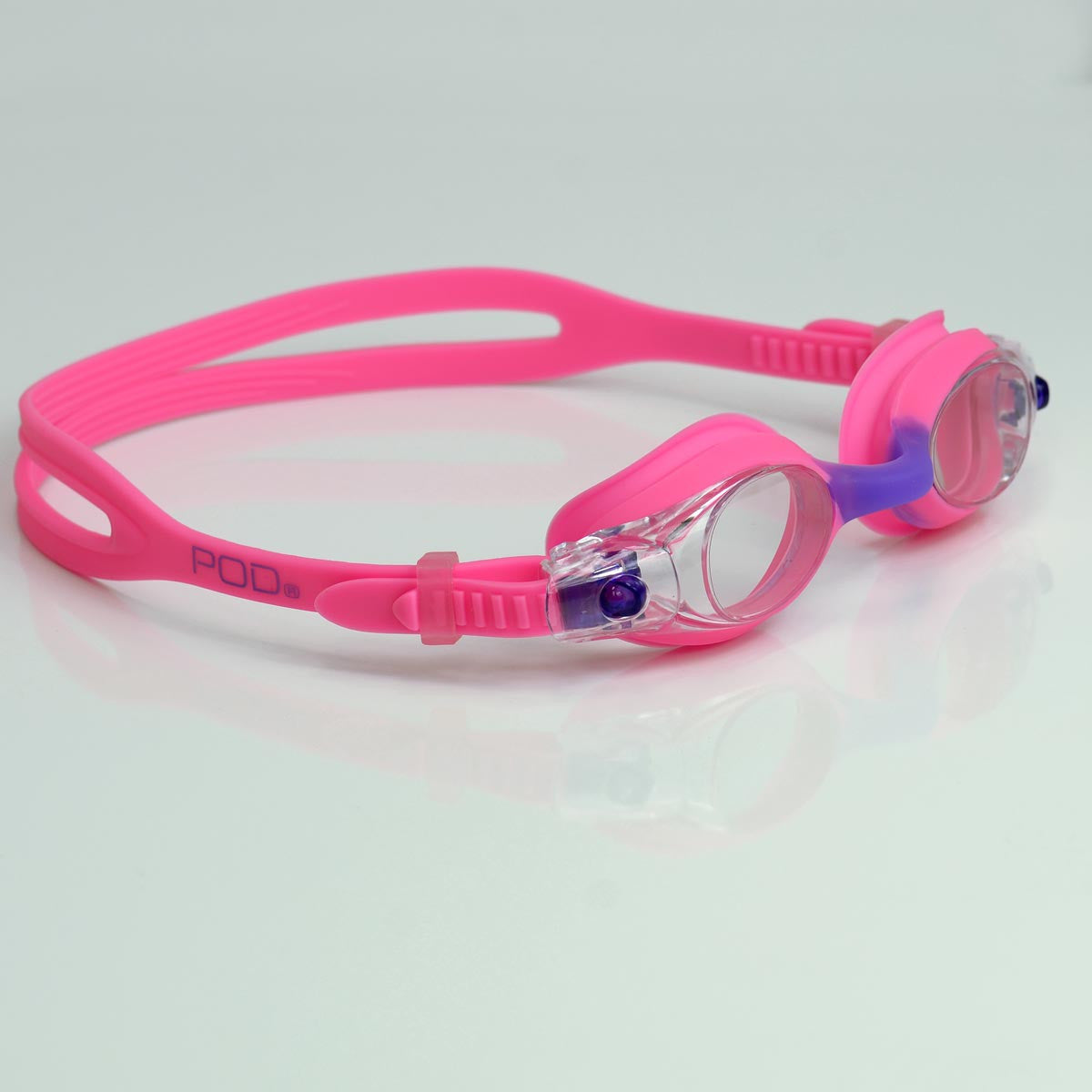 Clear Lens POD Swim Goggle Pink / Purple