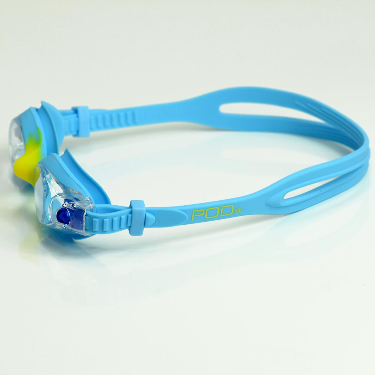POD Aqua / Yellow Goggle Clear Lens