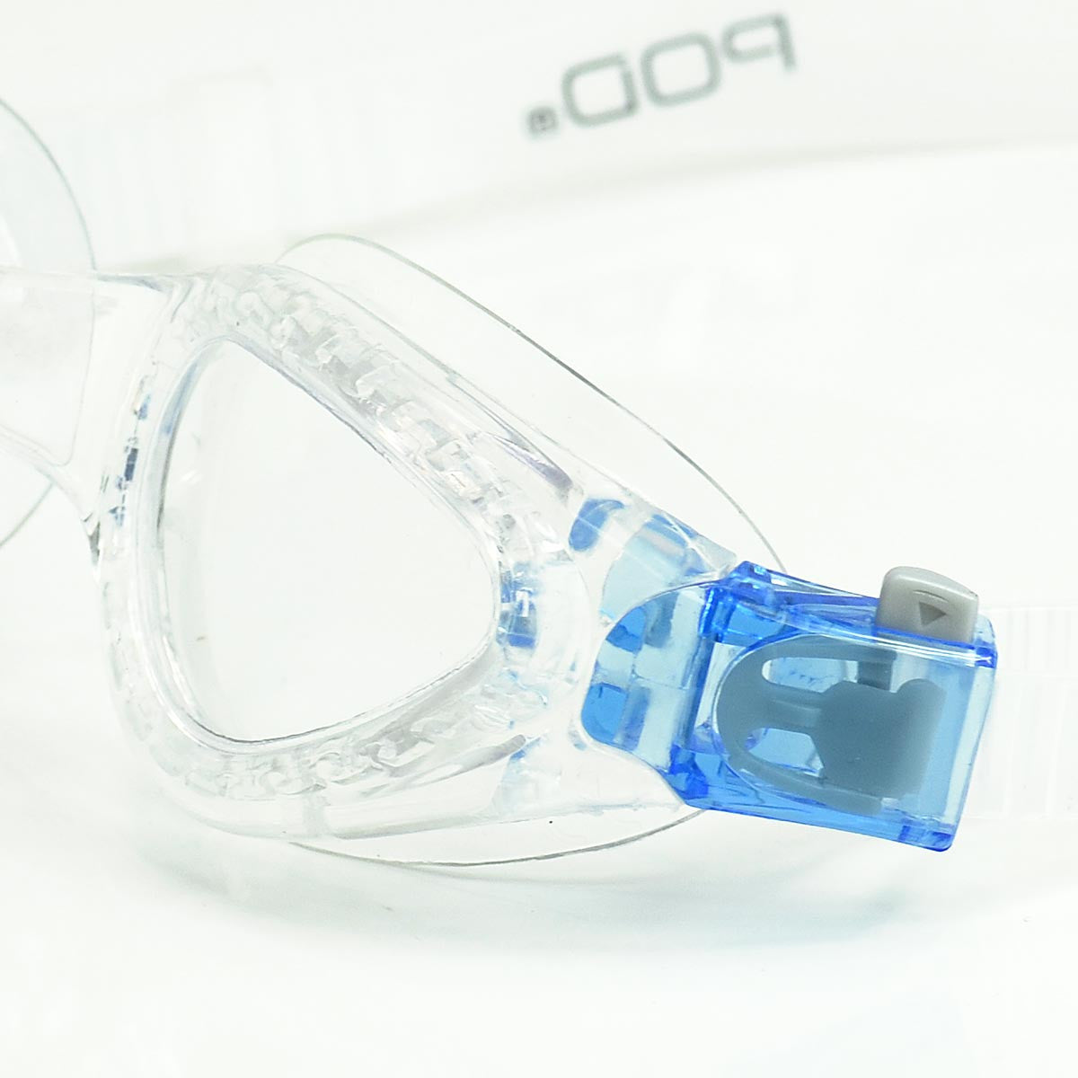 POD Swim Goggles Clear Lens: Maximum visibility for indoor or low-light conditions.