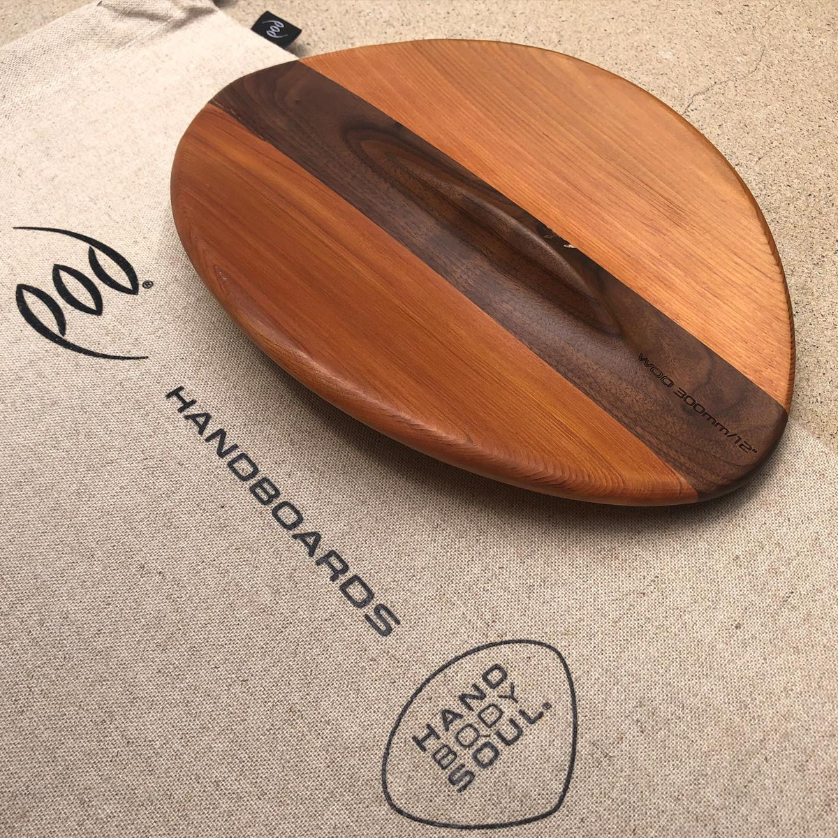 WOO 300mm 12inch Wood POD Handboards - Bodysurfing Handplane