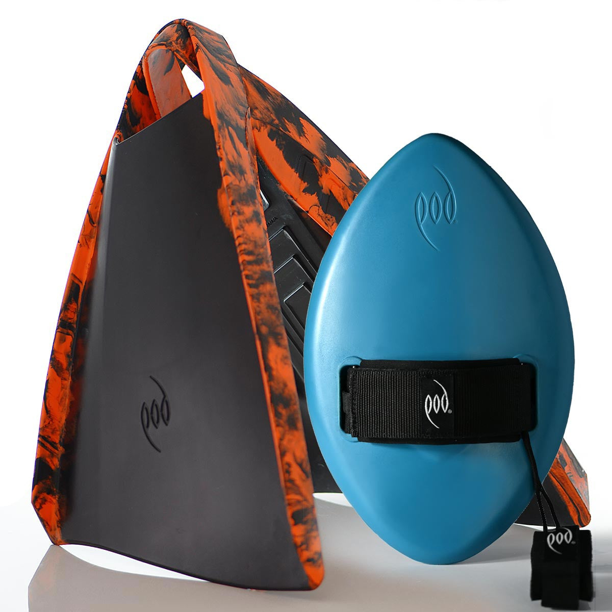 Tropical Teal WOW Hand Plane + Black/Orange PF3 POD Fins