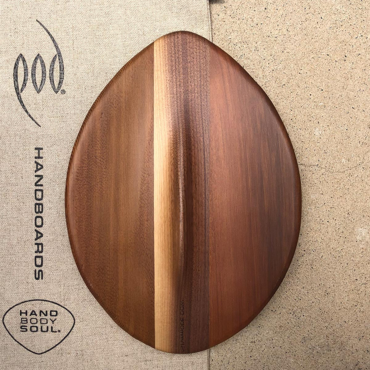 WOO 300mm 12inch Wood POD Handboards - Bodysurfing Handplane