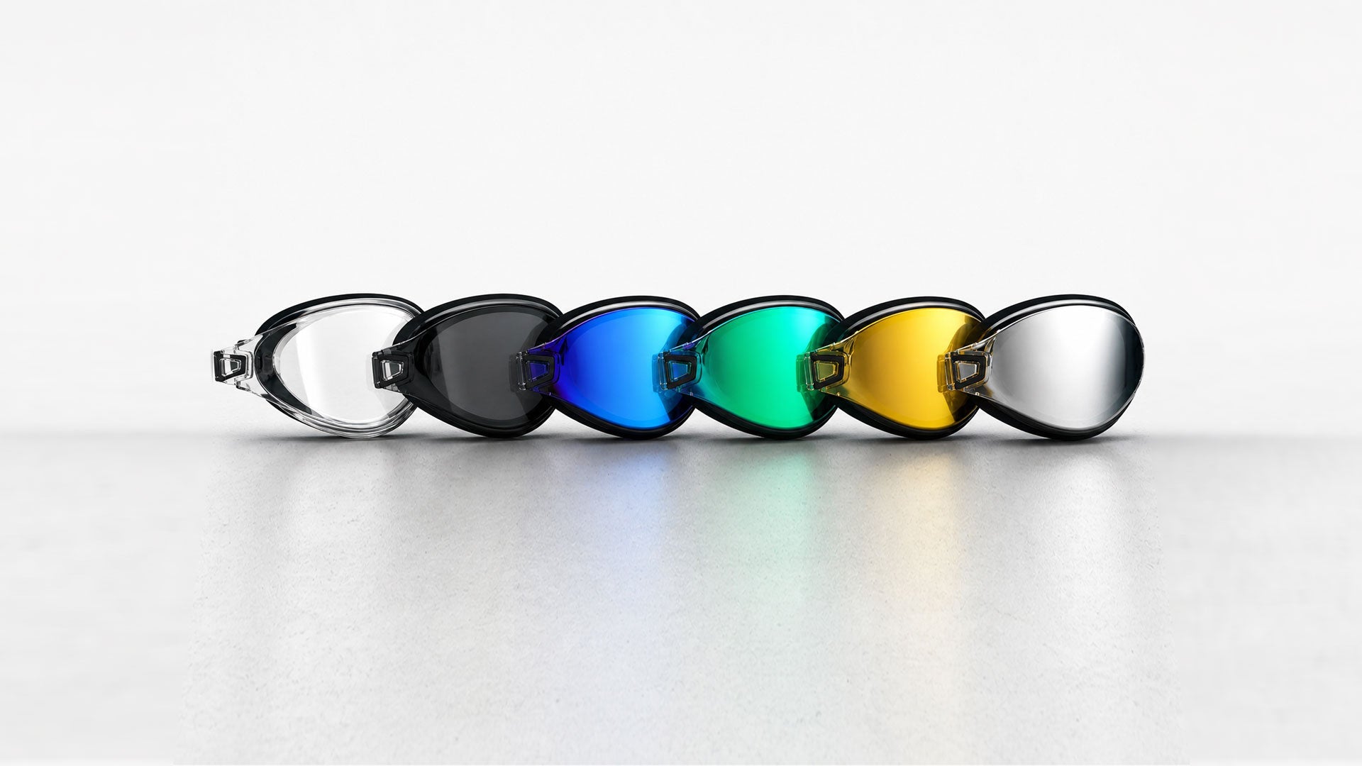 AquaLuxe Goggles: 6 Lens Colour System