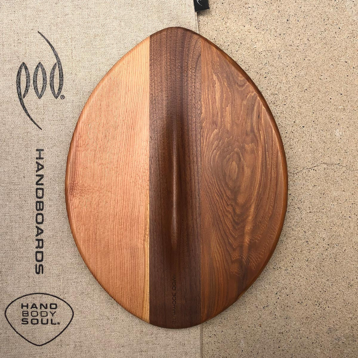 WOO Keel Fin Walnut POD Handboard
