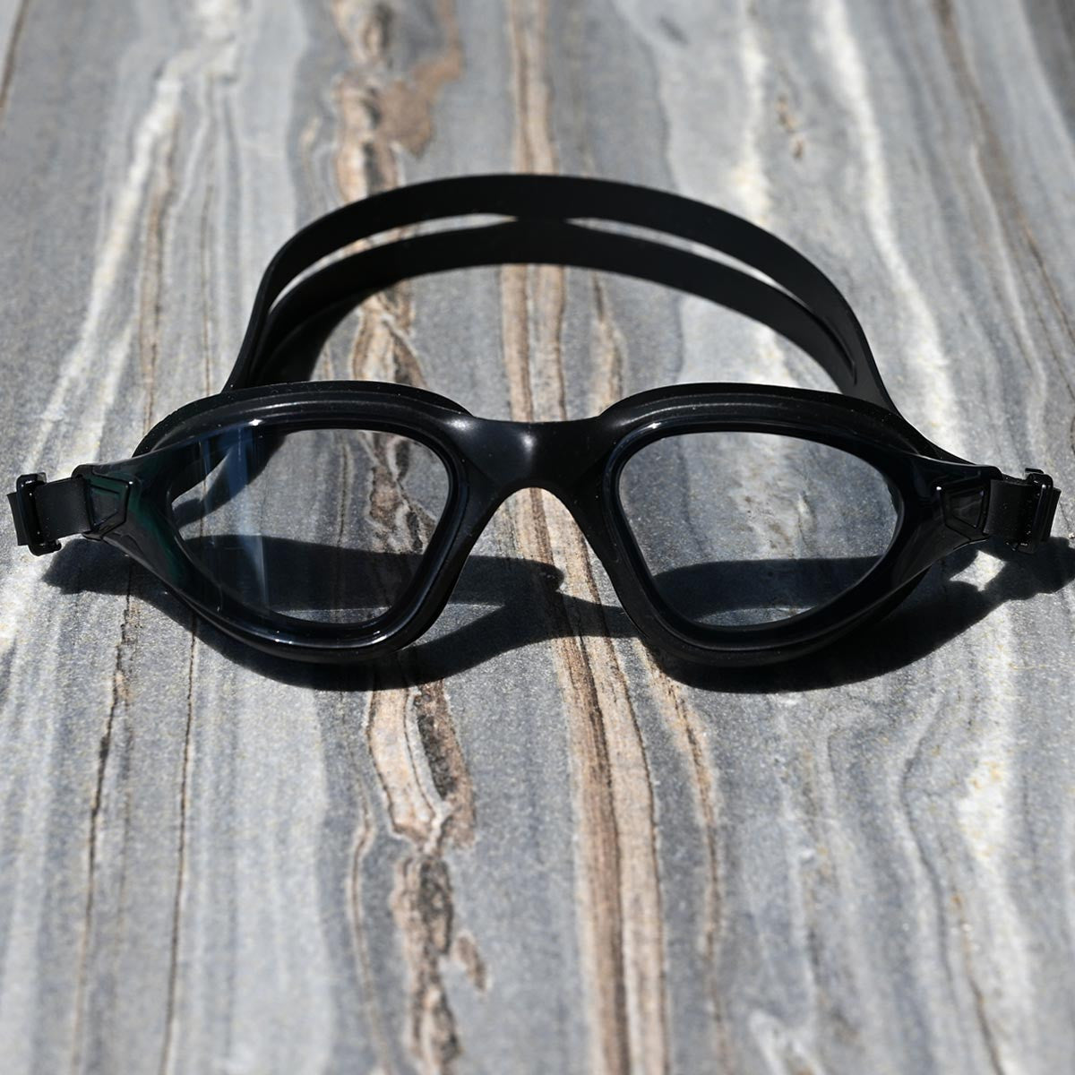 AquaLuxe Black Tinted Lens POD® Swim Goggles