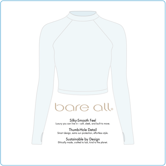 Bare All Crop Top Rash Guard Key Features