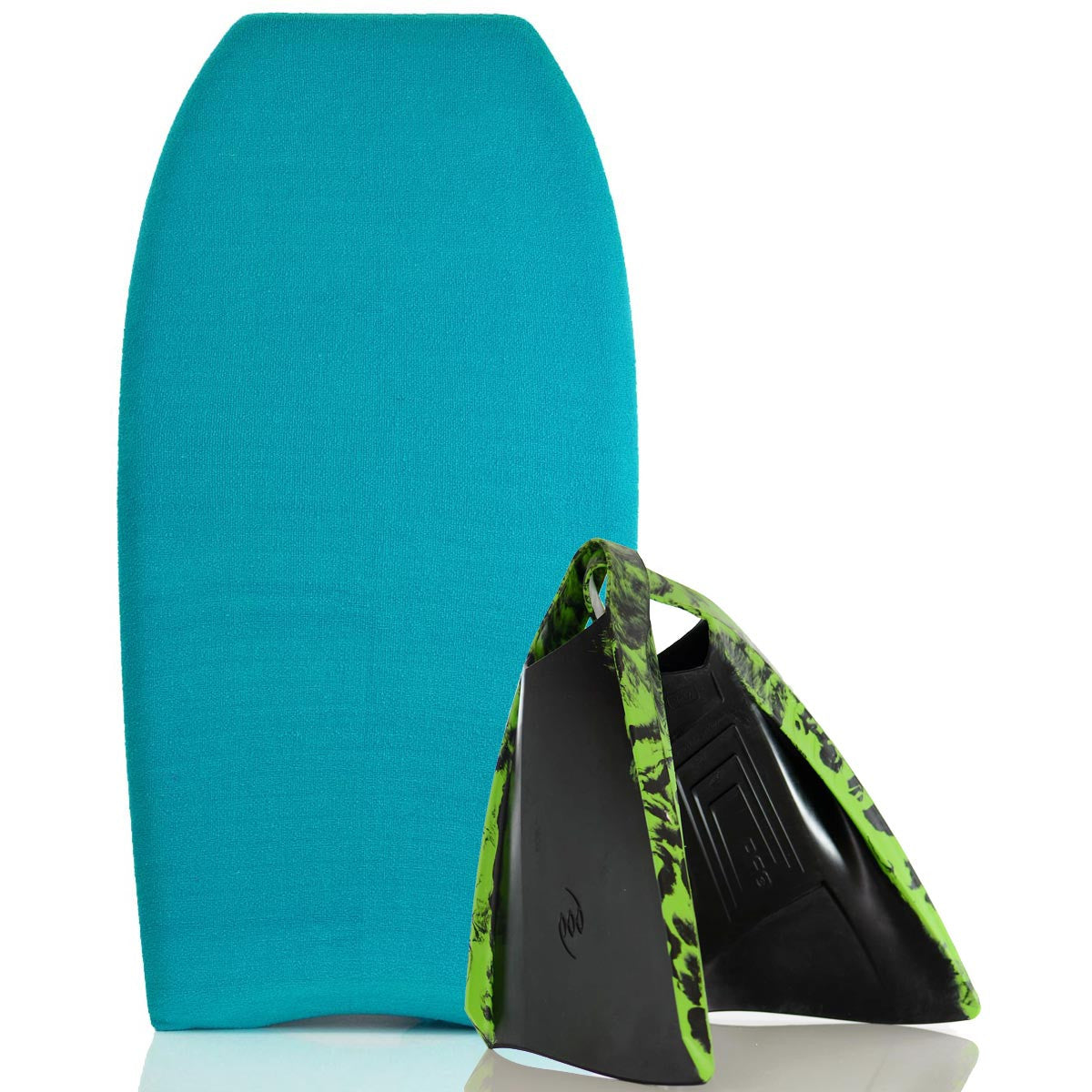 Bodyboard Stretch Cover POD Blue and Bodyboard Swim Fins PF3