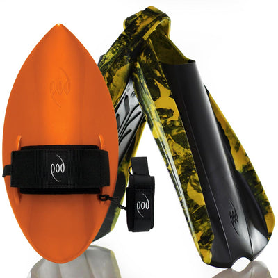 Orange Handboard Black/Yellow PF2 POD Swim Fins
