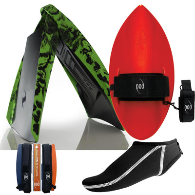 PF3 Swim Fins + Handboard + Fin Socks + Fin Savers Bundle