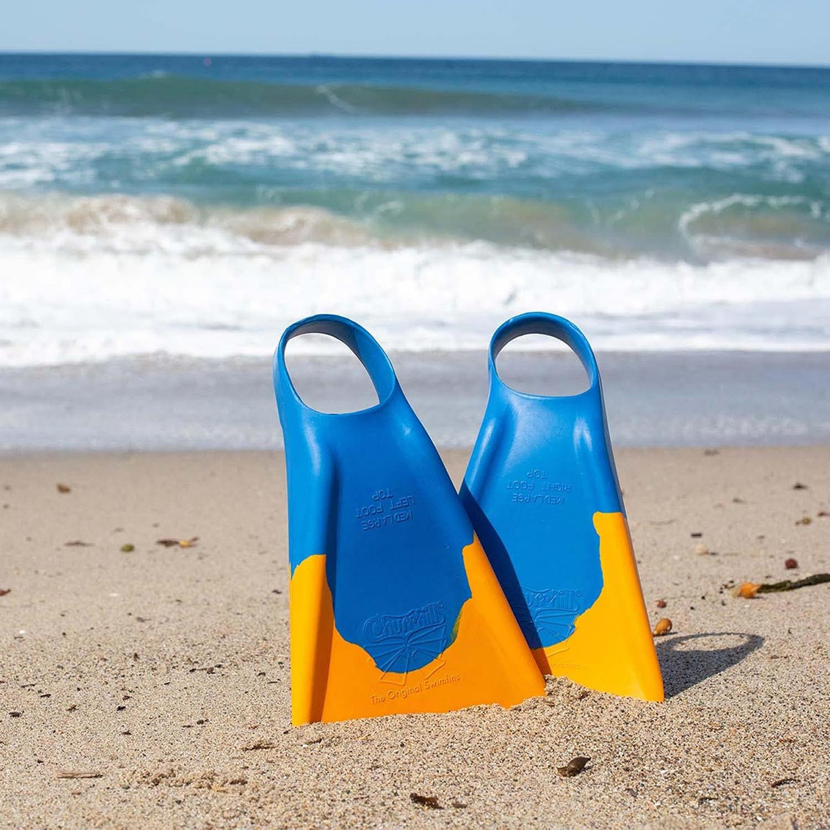 Churchill Makapuu Swim Fins Classic Blue/Yellow Bodyboarding