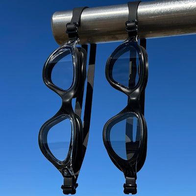 POD® AquaLuxe Clear and Black Tinted Lens Swim Goggles