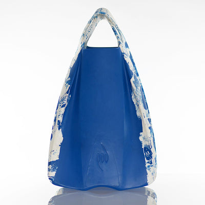 POD PF1 Swim Fins Variegated Colour Range Blue/White