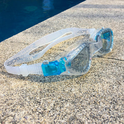 POD Tritek Adult Swim Goggles - 2 Lens Colours Clear Frame