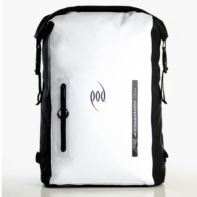 Waterproof Backpack 25L Black/White