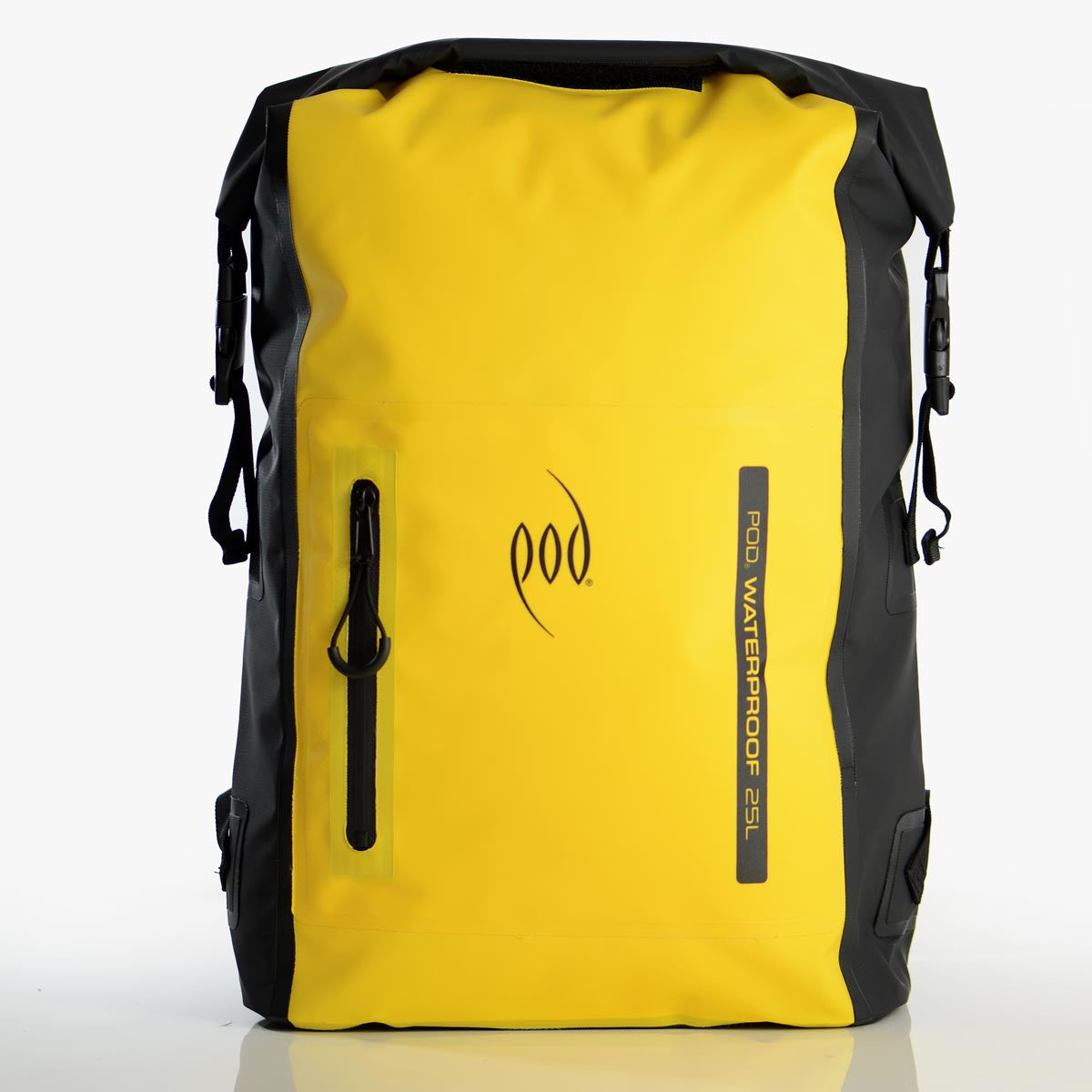 Waterproof Backpack 25L Black/Yellow