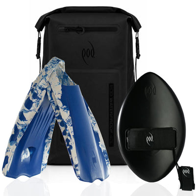 POD Waterproof Backpack 40L + WOW 13" Handboard + PF1 Fins
