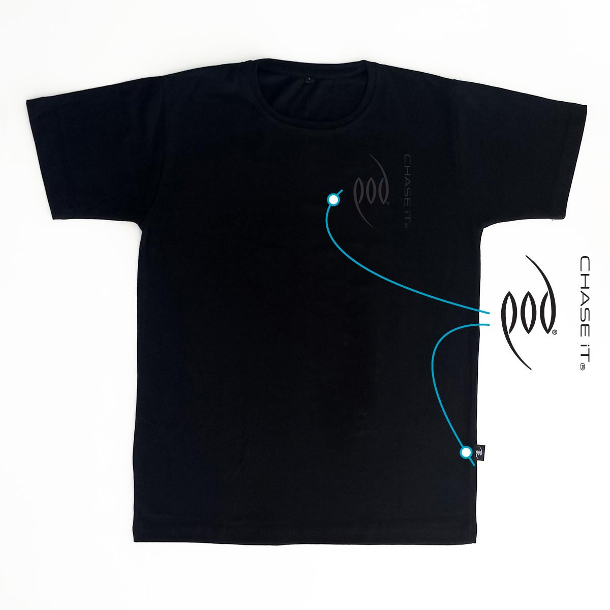 Black Print on Black T-Shirts