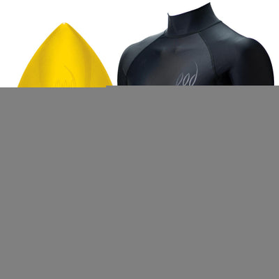 Yellow POD Bodysurfing Handboards - Rash Shirt Long Sleeve
