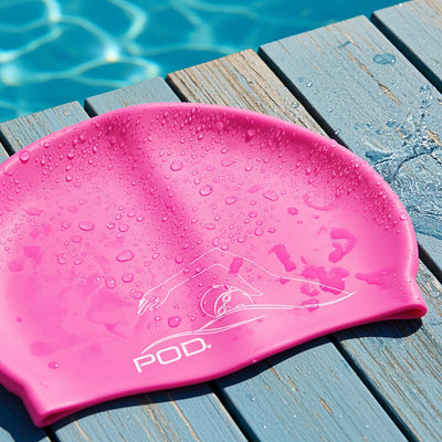 Pink Silicone Swim Cap by POD®