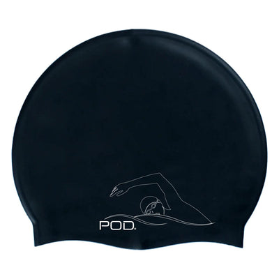 Black Swim Caps - Silicone Swimming Caps