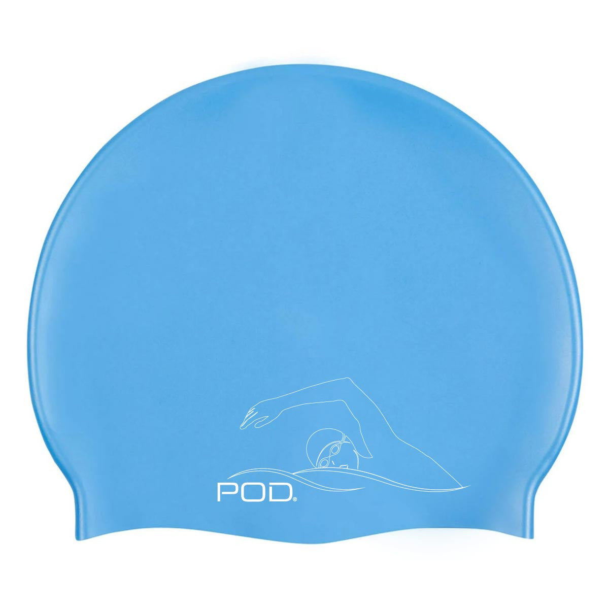 Silicone Swim Cap Blue