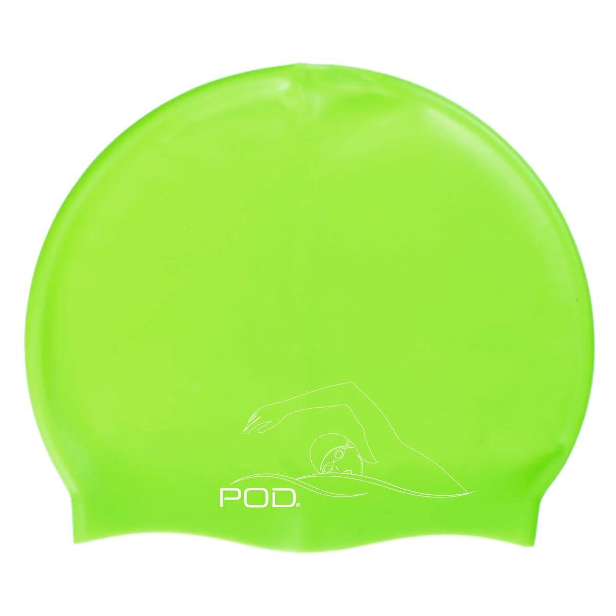 Lime Swim Caps - Silicone Swimming Caps