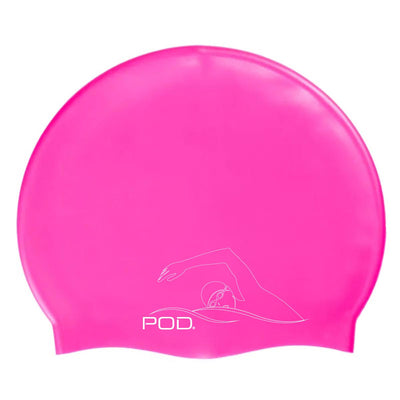Pink Silicone Swim Cap