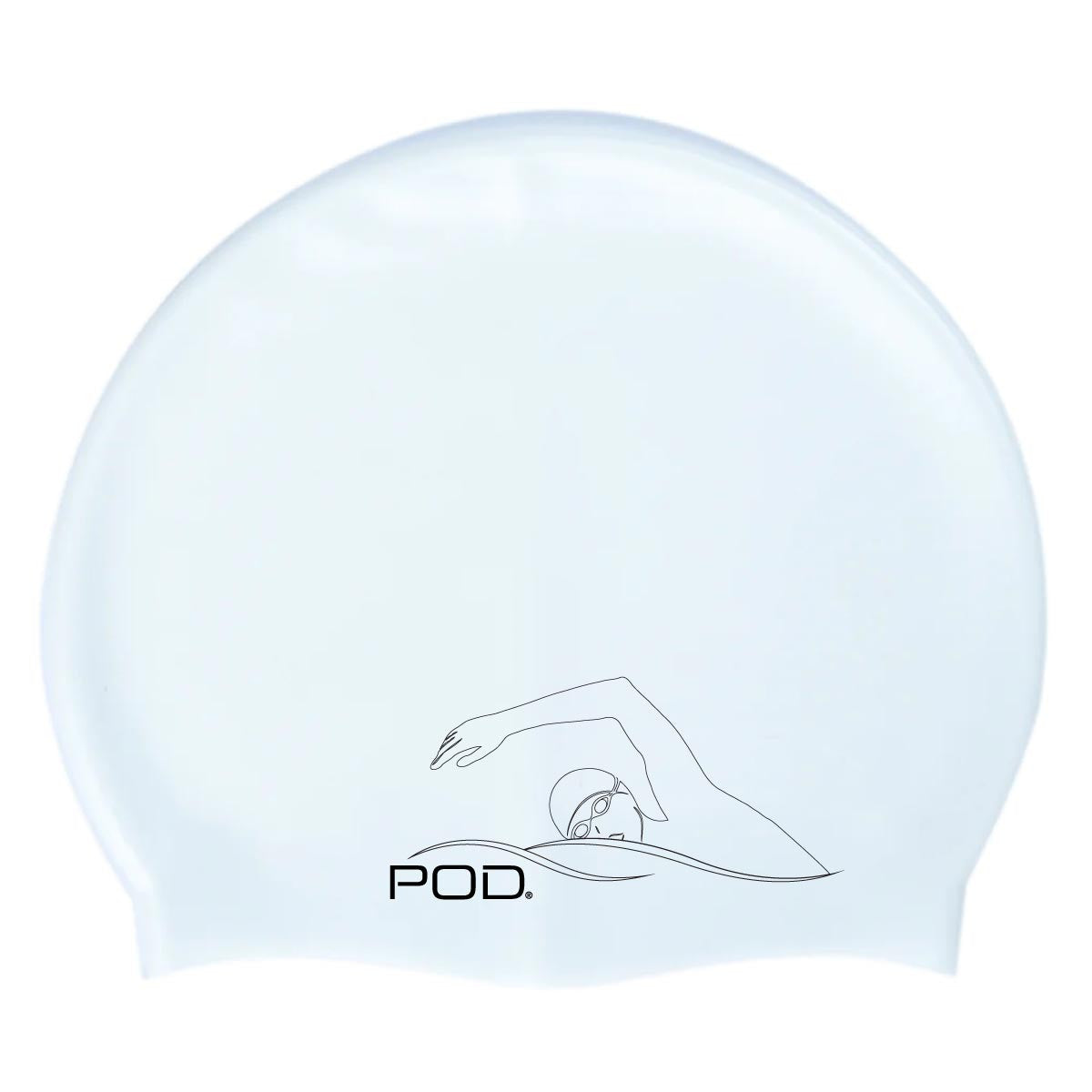 Silicone Swim Cap White