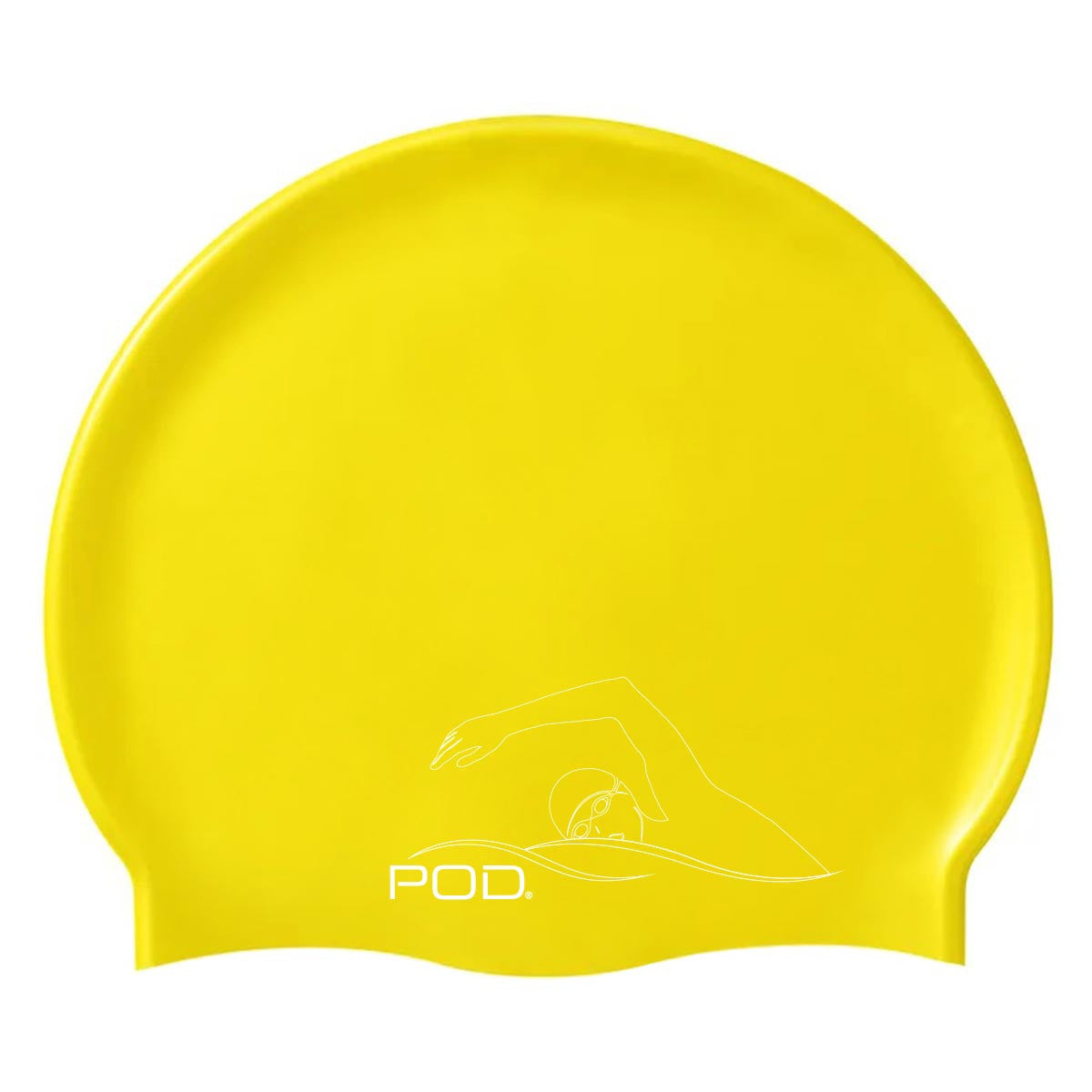 Yellow Swim Caps - Silicone Swimming Caps