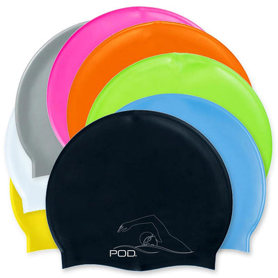 Swim Caps Silicone Eight Colours by POD® Ware