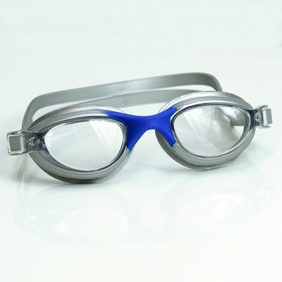 POD Silver/Blue Swim Goggles Clear Lens