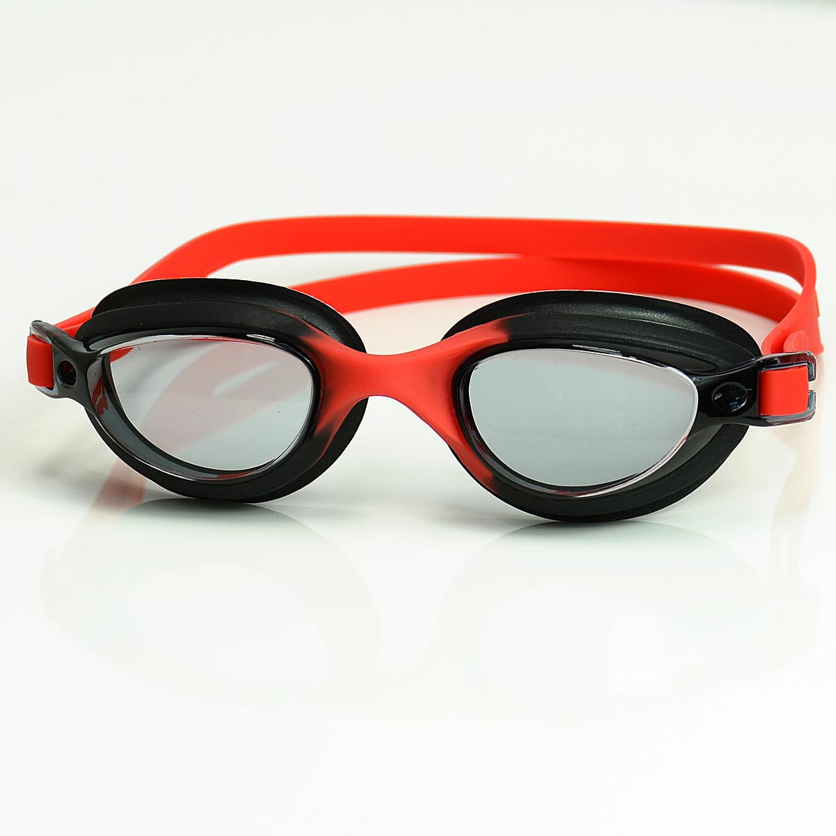 POD Black/Red Swim Goggles with Clear Lens