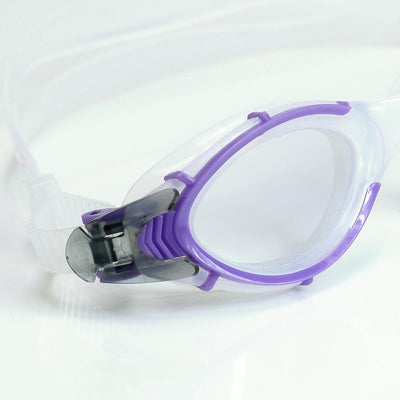 POD Clear Lens Swim Goggles Purple Frames