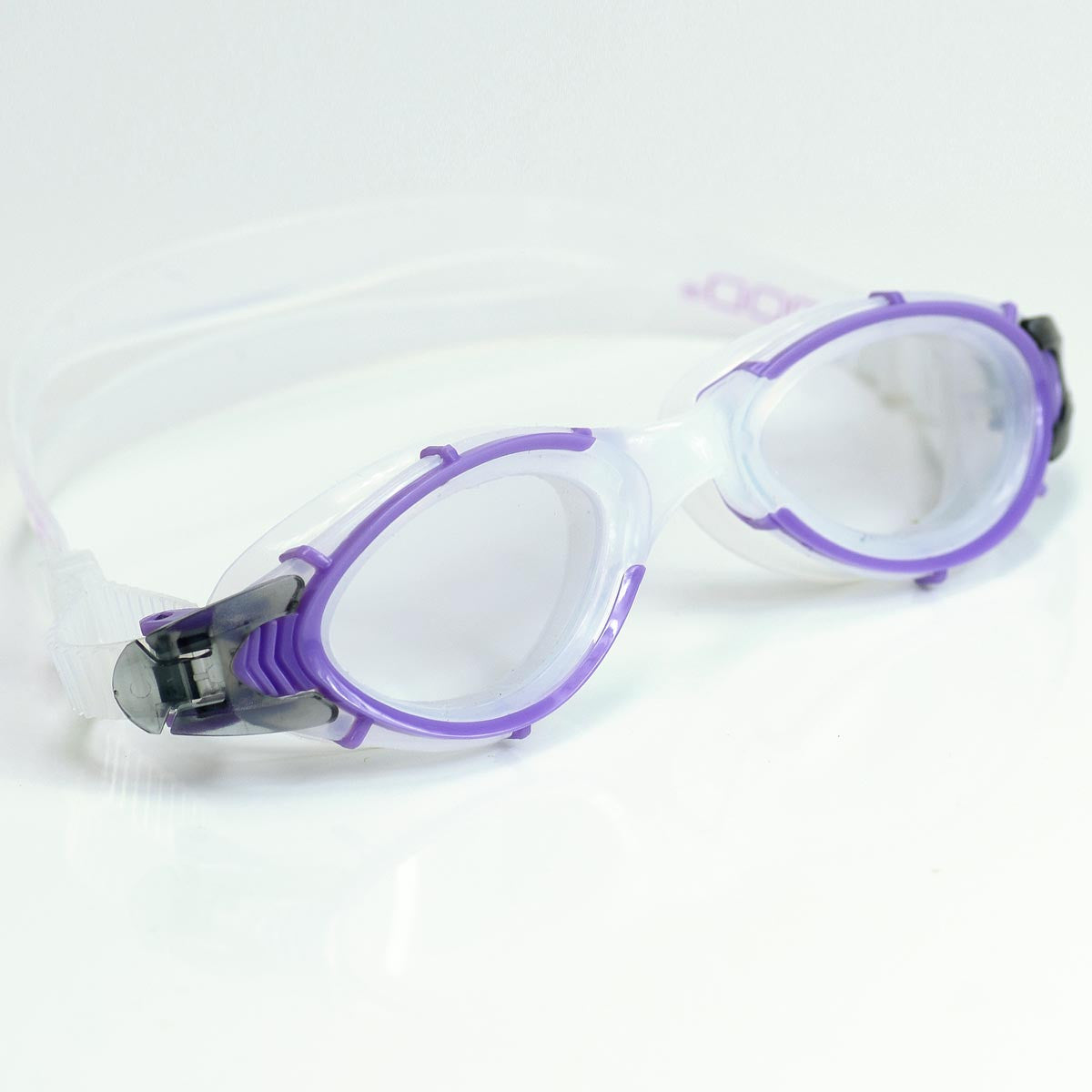 Purple Frame with Clear Lens POD Swim Goggles