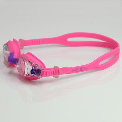 Pink / Purple with Clear Lens POD Swim Goggle