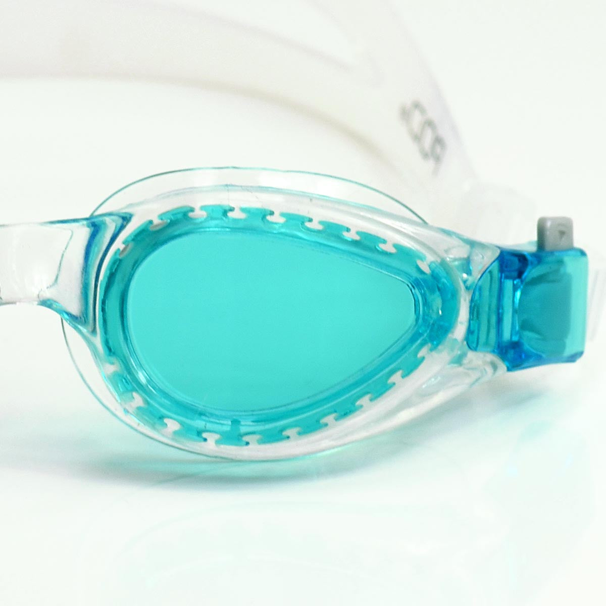 Clear Frame with Aqua-Tinted Lens POD Swim Goggle