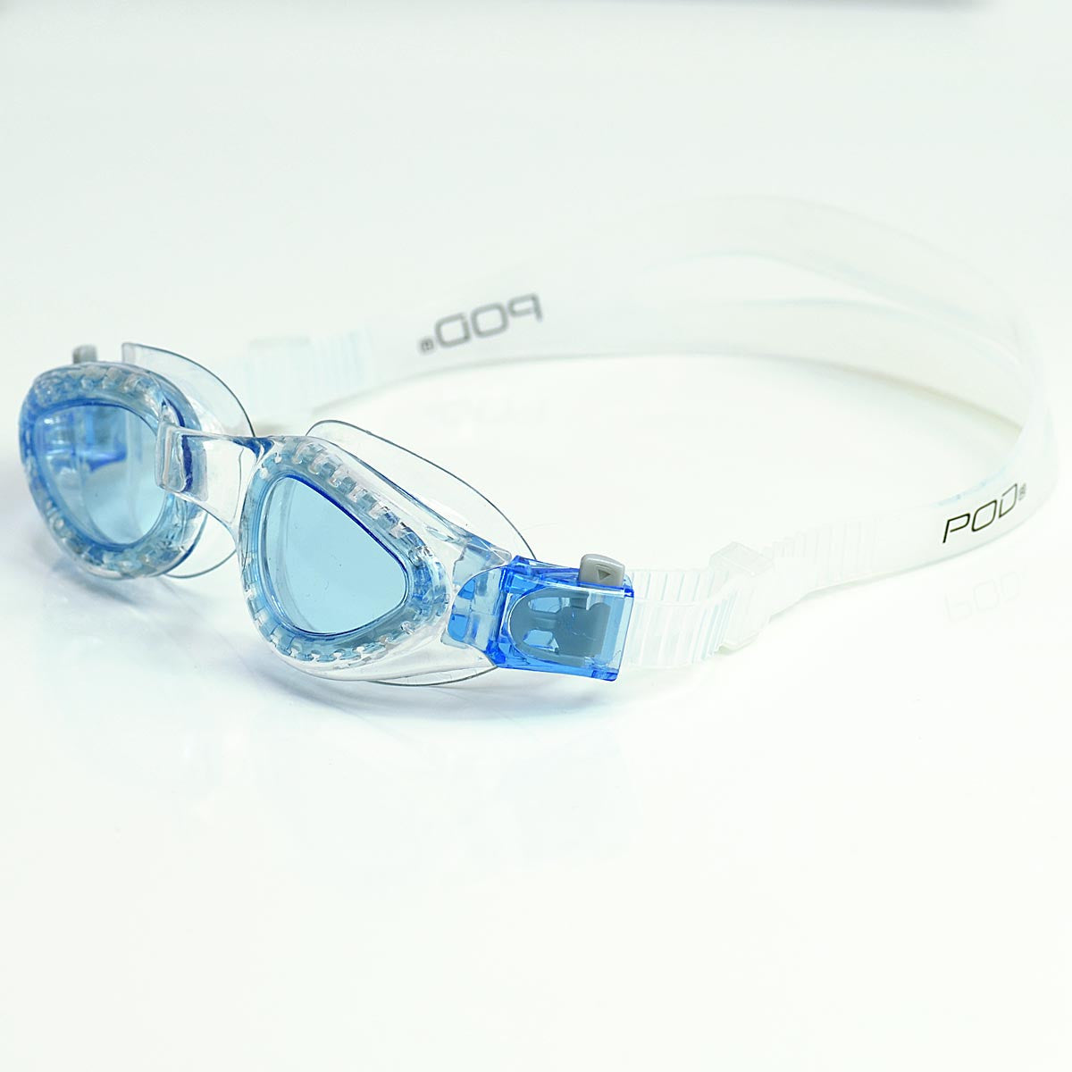 POD Blue-Tinted Lens Clear Swim Goggle