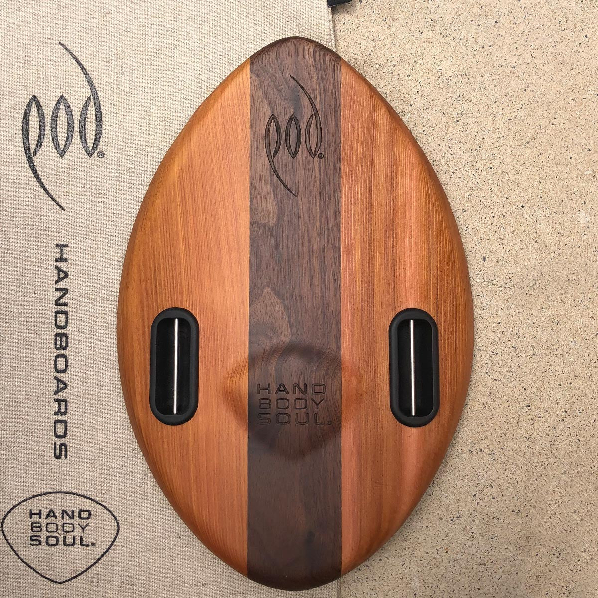 WOO 300mm 12inch Wood POD Handboards - Bodysurfing Handplane