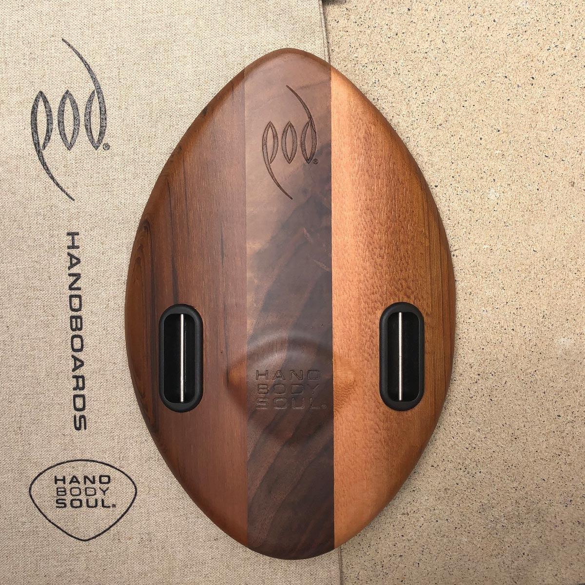 WOO 300mm 12inch Wood POD Handboards - Bodysurfing Handplane